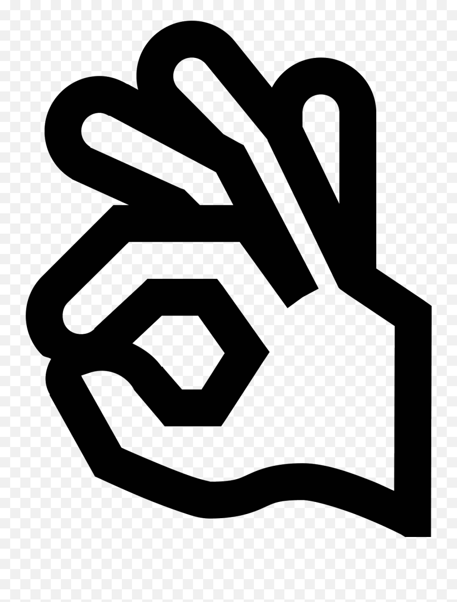 Ok Hand Vector At Getdrawings - Ok Hand Cursor Emoji,Ok Hand Emoji