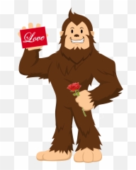 Valentines4 - Love Emoji,Sasquatch Emoji