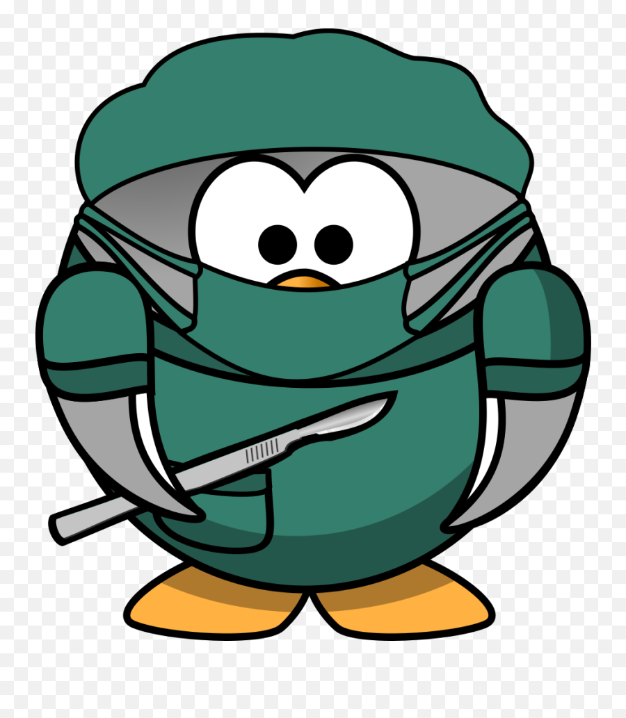 Penguin Surgeon Png Svg Clip Art For Web - Download Clip Cartoon Penguin Emoji,Roger Federer Emoji