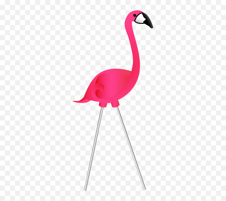 Graphic Lawn Ornament Plastic - Chair Emoji,Pink Flamingo Emoji