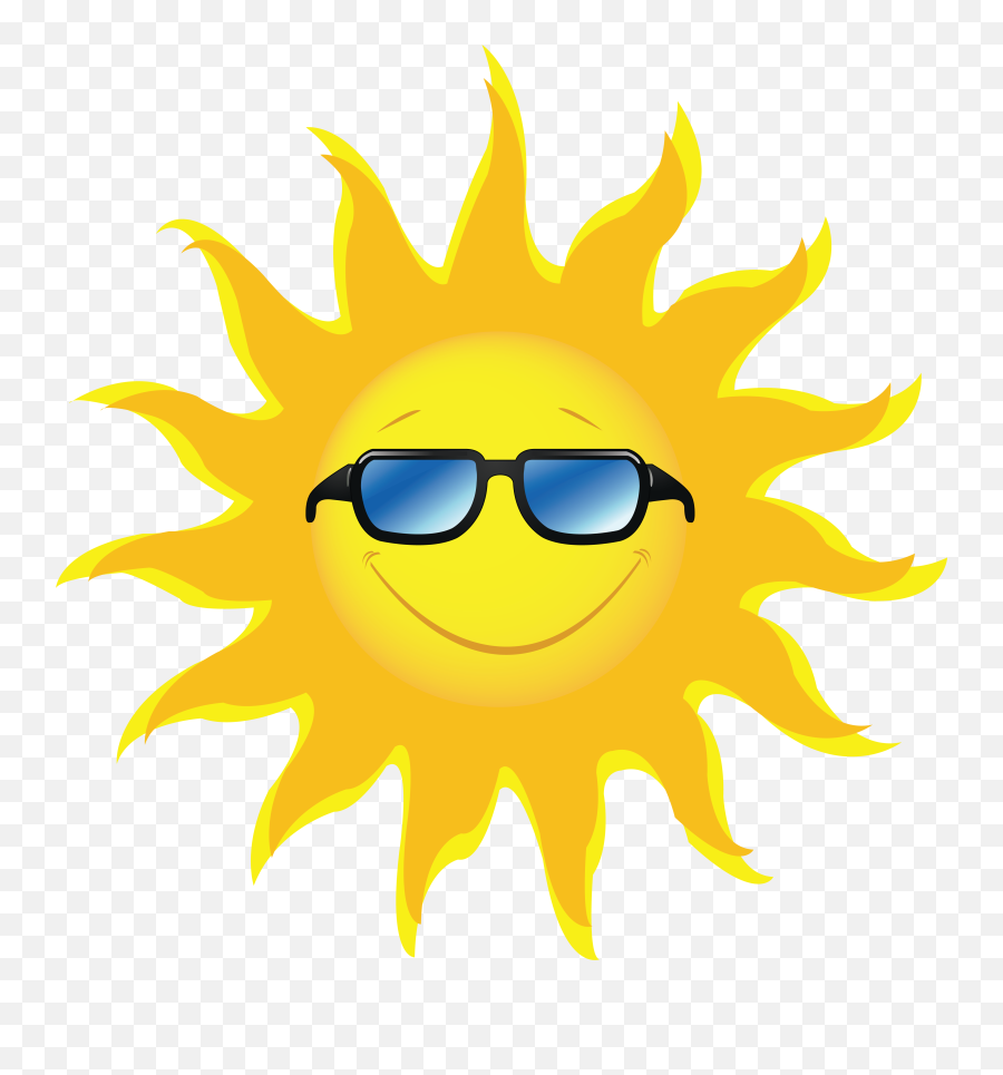 Sun Png - Sun With Glasses Clipart Emoji,Sun Emoticon