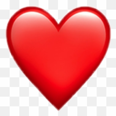 Hearts Emoji Rad - Translucent Red