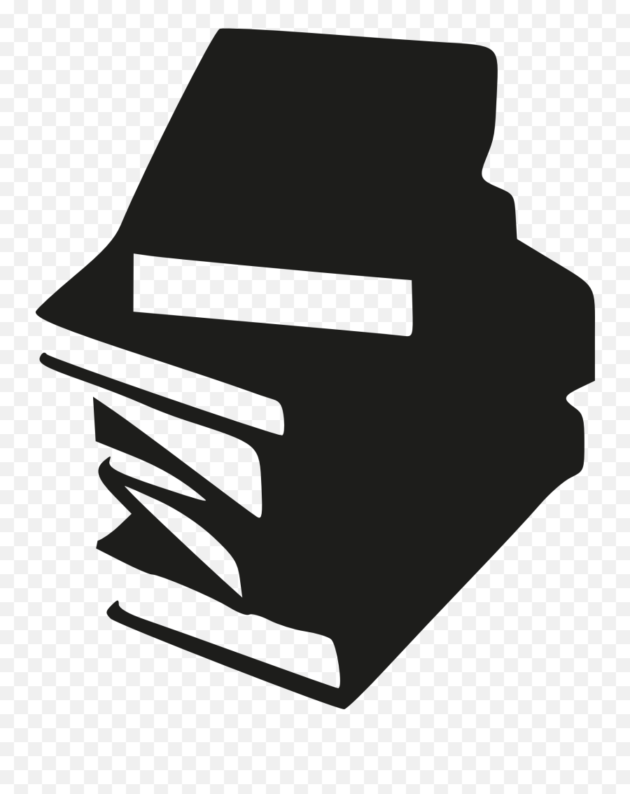 Report Clipart Paper Stack Report - Book Logo Black And White Emoji,Stack Of Books Emoji