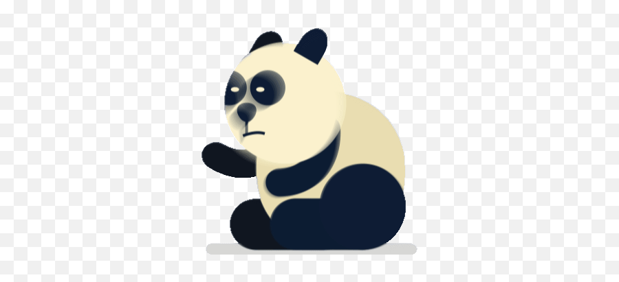 Panda Stickers For Android Ios - Panda Gif Transparent Background Emoji,Inverted Emoji