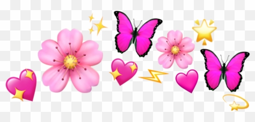Emoji Crown Heart Flower Tumblr - Heart Emoji Crown Transparent Png,Flower Emoji Tumblr