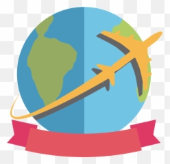 Travel World Around The World Plane - Viagem Pelo Mundo Png Emoji,Plane And Note Emoji