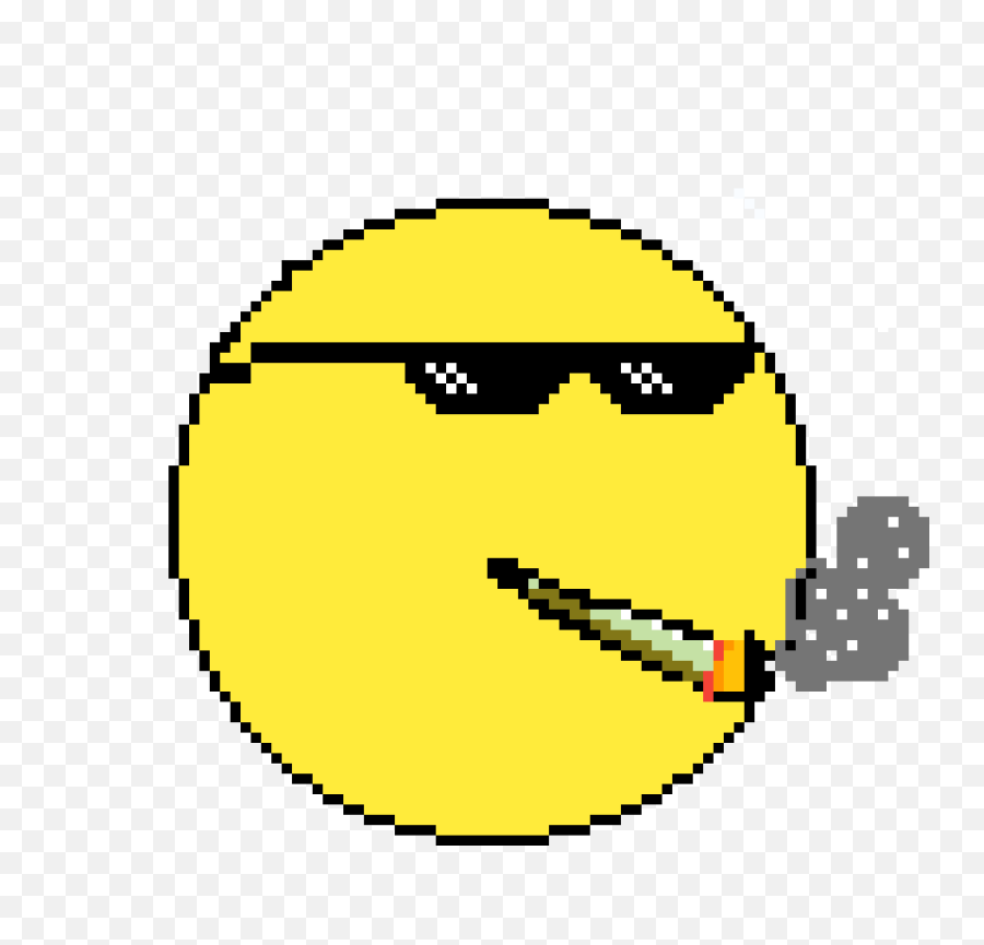 Pixilart - Thug Life Smiley Emoji,Thug Life Emoticon