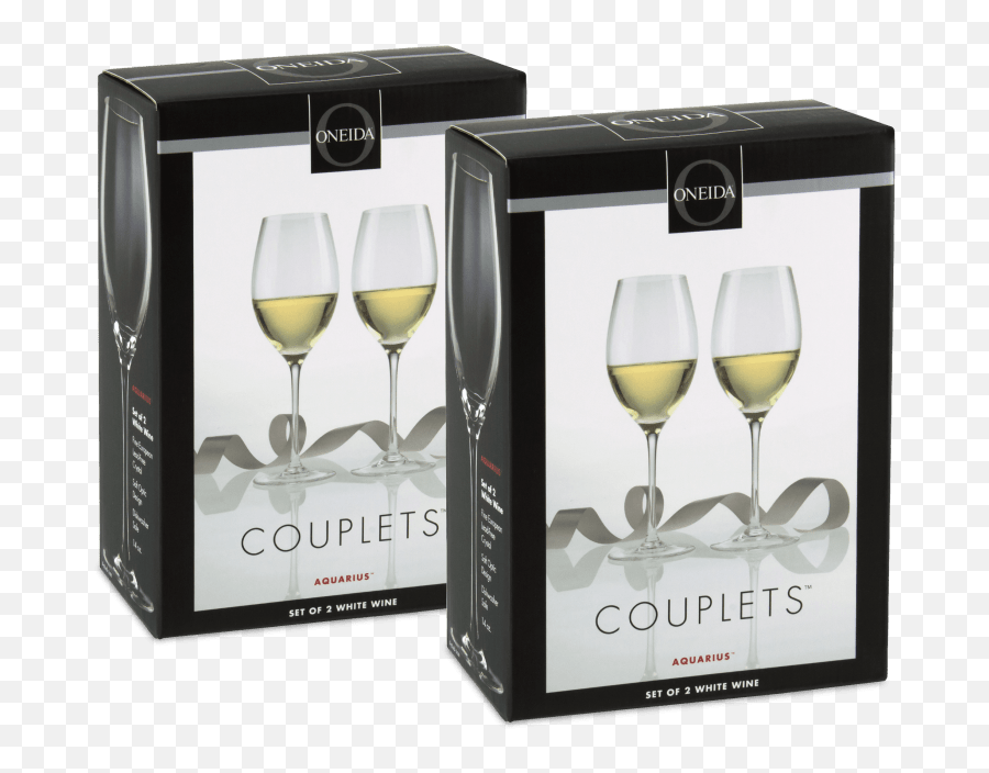 Oneida Couplets Aquarius Wine Glasses Set Of 4 - Champagne Stemware Emoji,Aquarius Emoji