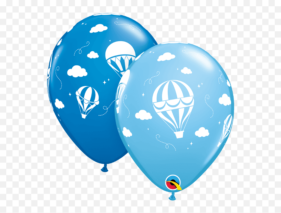 25 X Qualatex Latex Balloons - Qualatex Latex Heart Emoji,Hot Air Balloon Emoji