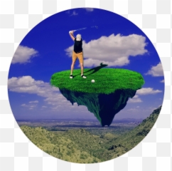 desert golfer - Sticker by QueenB4 Grass Emoji