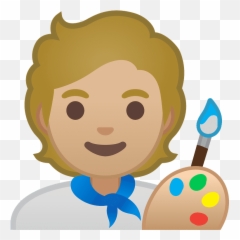 Artist emoji clipart Free download transparent PNG Creazilla - Paint Emoji Png