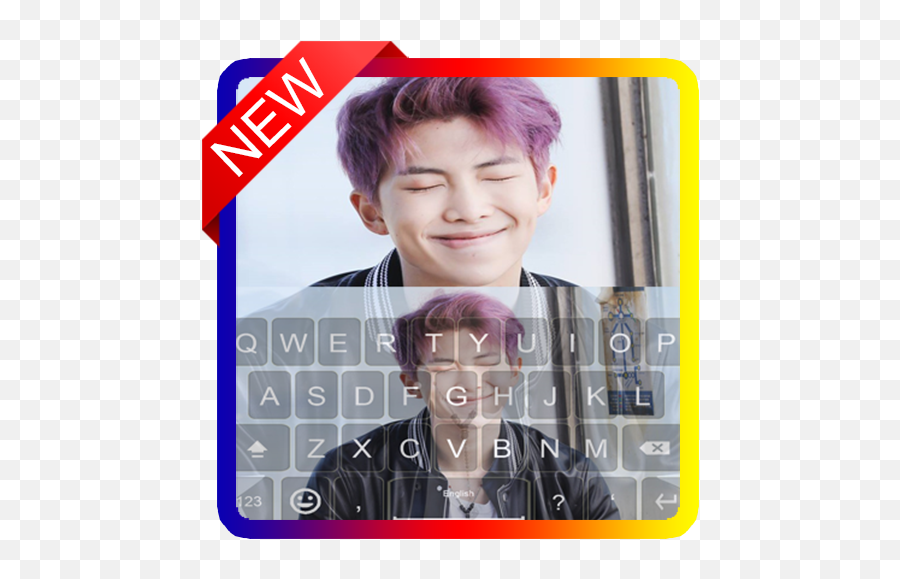 Kim Namjoon Keyboard Theme For Army Bts Fans - Boy Emoji,Bts Emoji