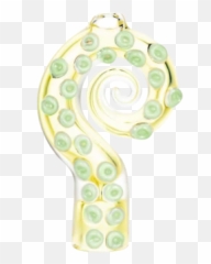 Curled Octopus Tentacle Glass Chillum Pipe - Decorative Emoji,Tentacle Emoji