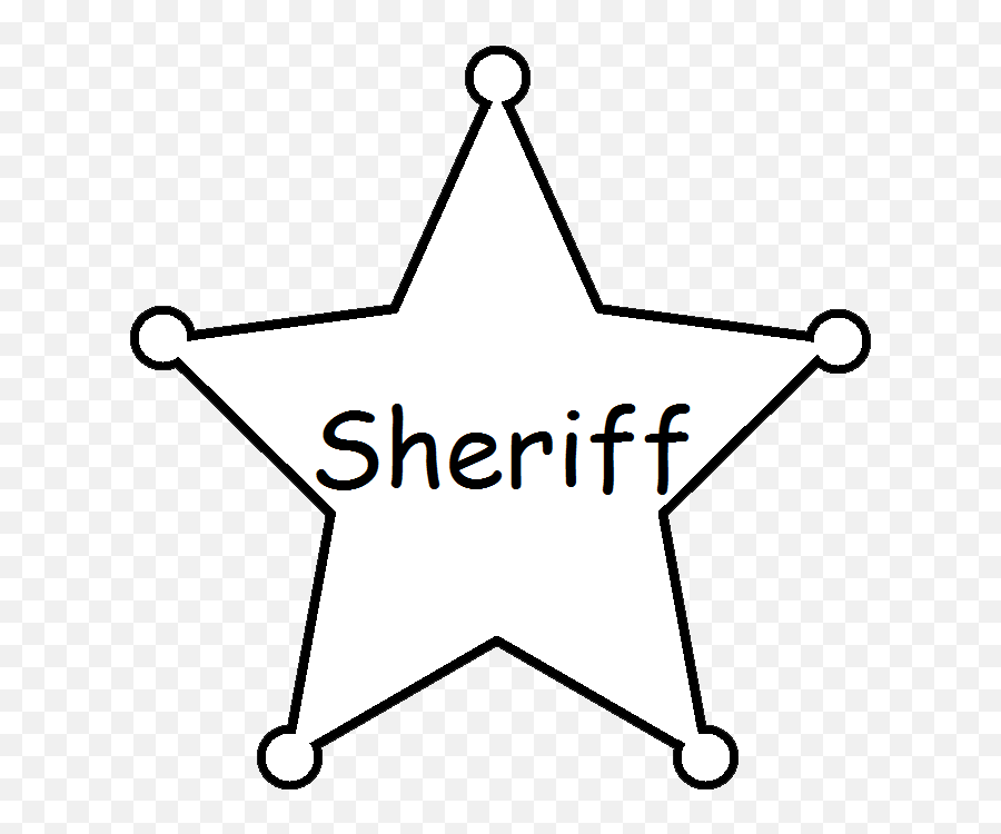 Clipart Stars Sherrif Clipart Stars Sherrif Transparent - Dot Emoji,Sheriff Emoji