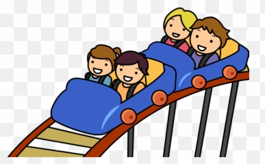 Roller Coaster Free To Use Clipart - Cartoon Roller Coaster Clip Art Emoji,Roller Coaster Emoji