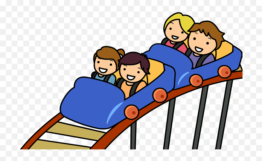 Roller Coaster Free To Use Clipart - Cartoon Roller Coaster Clip Art Emoji,Roller Coaster Emoji