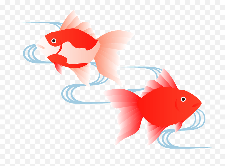 Goldfish Swimming Clipart - Goldfish Emoji,Goldfish Emoji