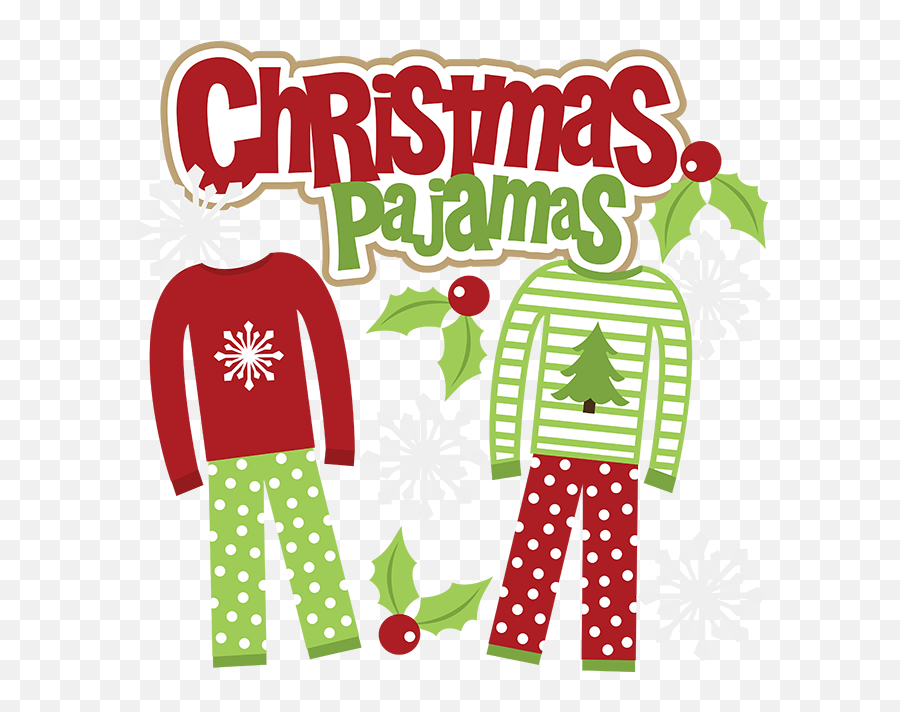 Pyjama Party Clipart - Christmas Pajamas Clipart Emoji,Emoji Pajama Set