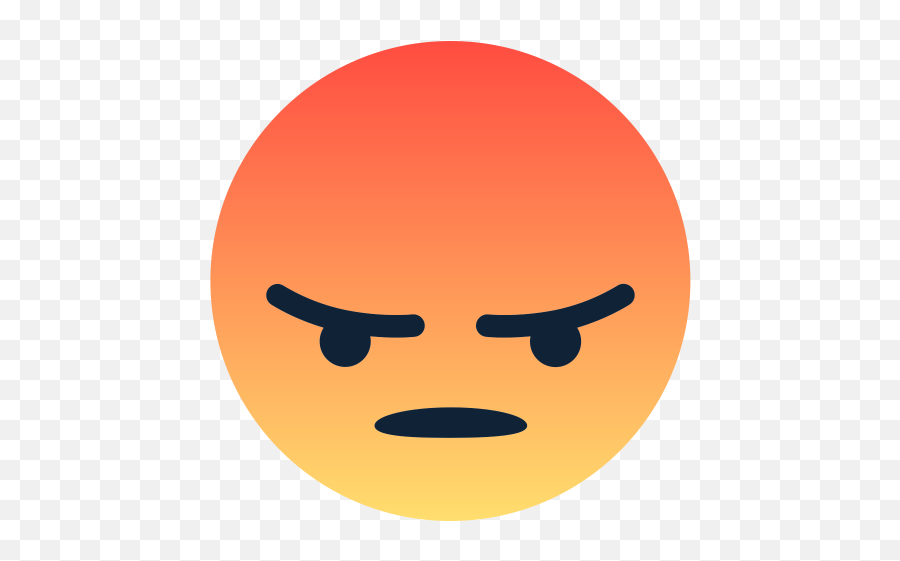 Angry Face Icon Of Flat Style - Facebook Angry Emoji Png,Firefly Emoji