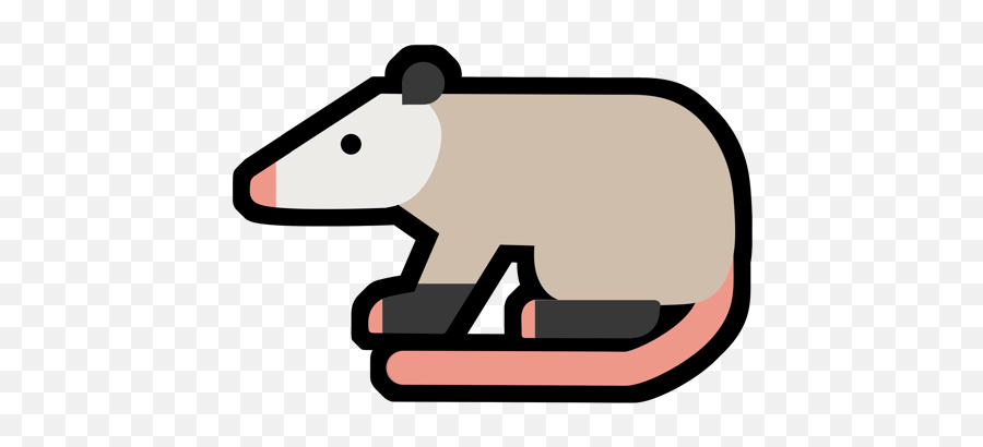 Unofficial Possum - Clip Art Emoji,Opossum Emoji