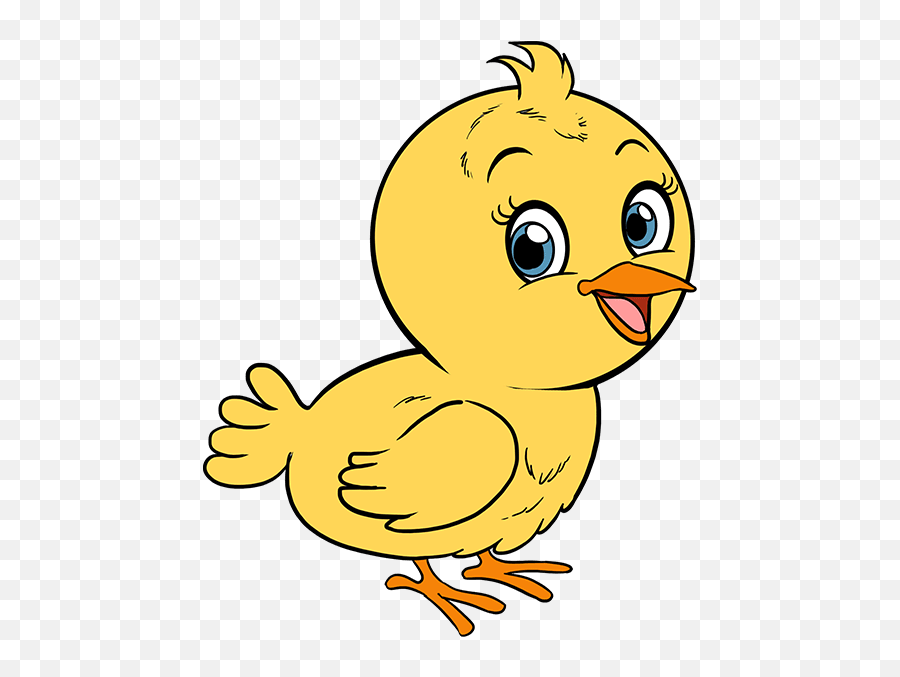 How To Draw A Baby Bird - Drawing Of A Baby Bird Emoji,Baby Chick Emoji