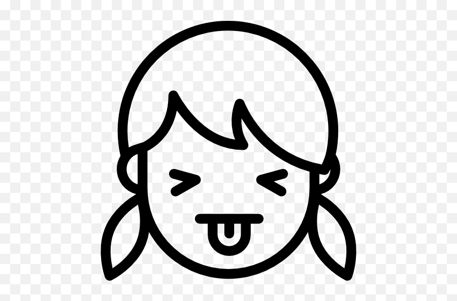 Childhood Face Kid Child Emotion Icon - Iconos De Niña Png Emoji,Emoji Sacando La Lengua