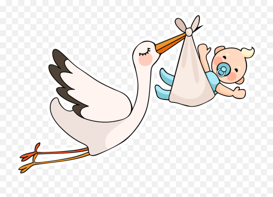 Ftestickers Scswan Swan Stork Baby Cute - Our Story By Mommy Adoption Gift Baby Journal For New Adoptive Parents For Adopting A Celebrate New Member Of The Emoji,Stork Emoji
