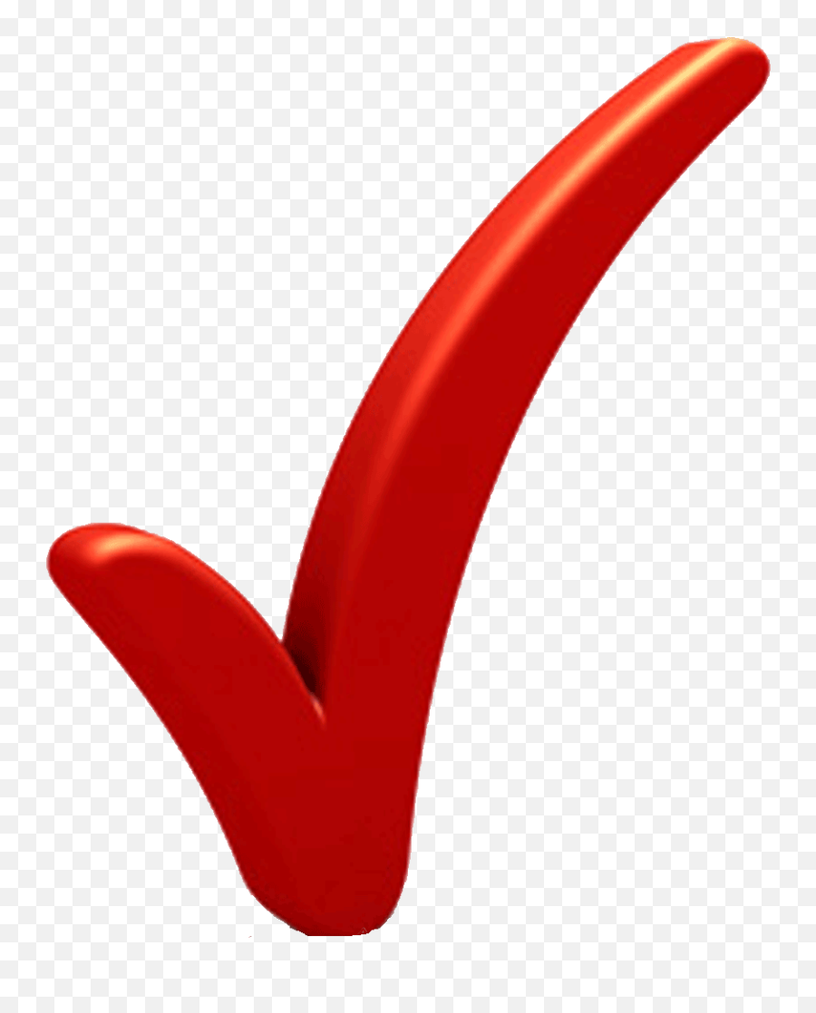 Free Check Mark Png Transparent - Red Transparent Background Check Mark Emoji,Red Check Emoji