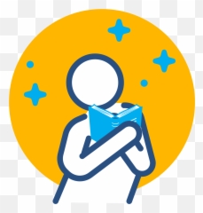 Hands Holding Book Icon Child Reading - Logo Png Emoji