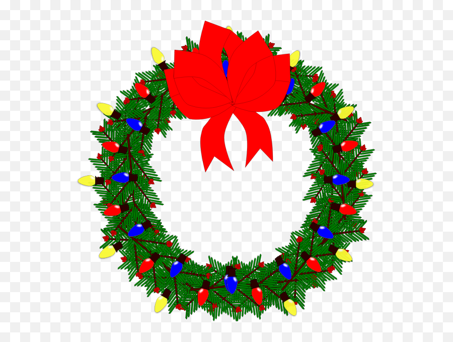 Christmas Wreath - Wreath Clip Art Emoji,Christmas Stocking Emoji