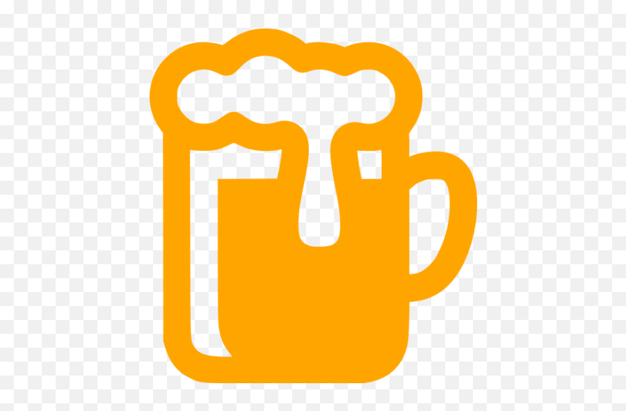 Orange Beer Icon - Beer Icon Yellow Png Emoji,Beer Emoticon Text