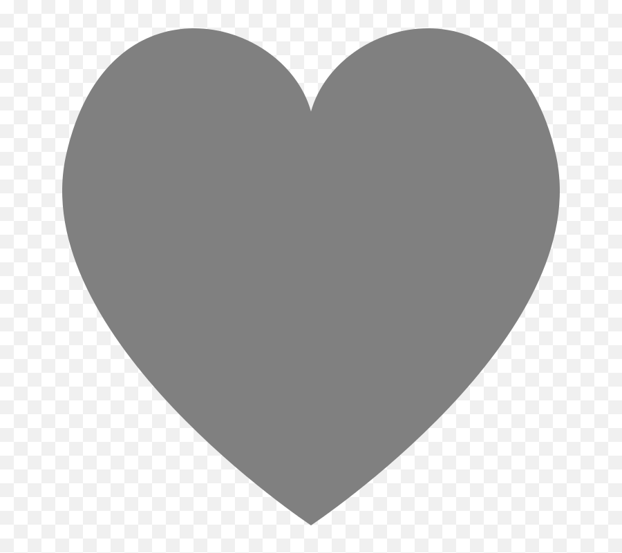 Simplegray Heart - Heart Emoji,Small Heart Emoticon