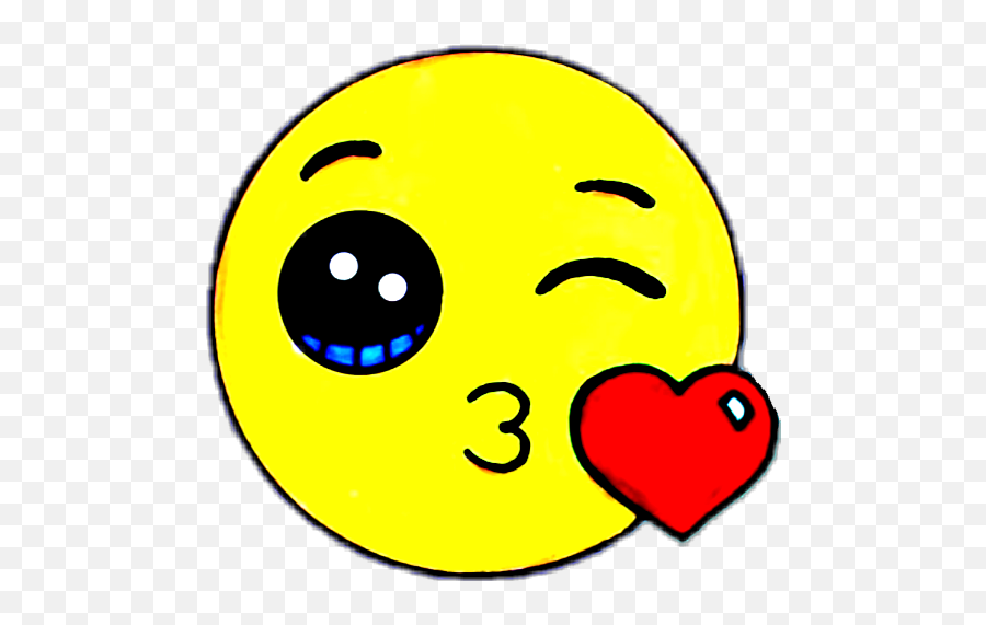 Emoji Kiss Love Cute Kawaii - Emoji Draw So Cute,Kawaii Keyboard Emojis