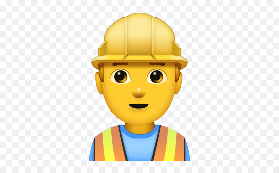 Man Construction Worker - Man Emoji,I Don't Know Emoji