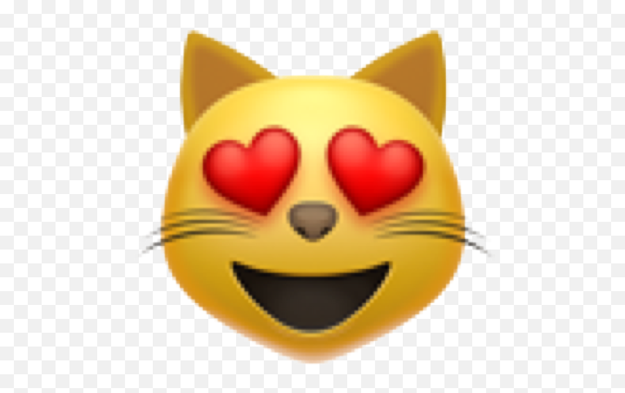Download Emoji Stiker Emoticon Stiker Emojiiphone - Cat With Hearts Eyes Emoji,Emoticon Meanings Iphone