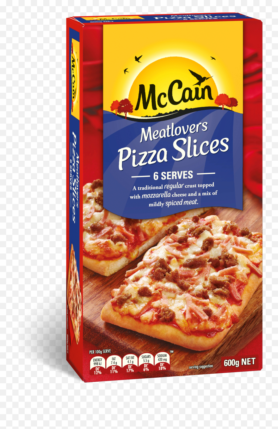 Meatlovers Pizza Slices 600g - Mccain Pizza Slices Emoji,Pizza Slice Emoji