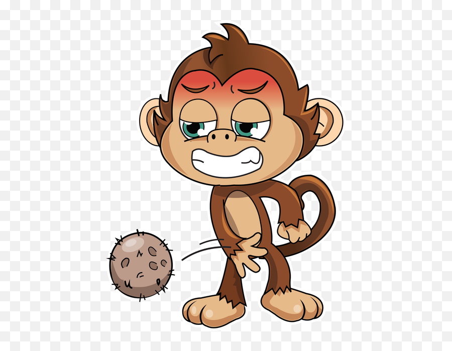 Cute Monkey Stickers - Stickers Para Whatsapp Png Emoji,Cute Monkey Emoji