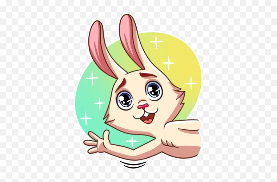 Rabbits - Stickers For Telegram Cartoon Emoji,Bunny Ear Emoji