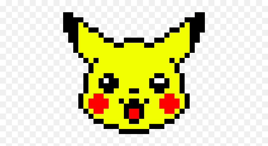 Pixilart - Pikachu Kawaii By Anonymous Pikachu Pixel Art Emoji,Happy Emoticon Kawaii