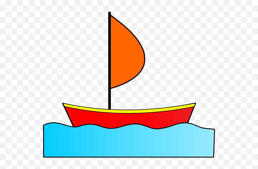 Sailboat Free Clip Art Pictures Of Boats 2 - Clipartix Orange Boat Drawing Emoji,Sail Boat Emoji