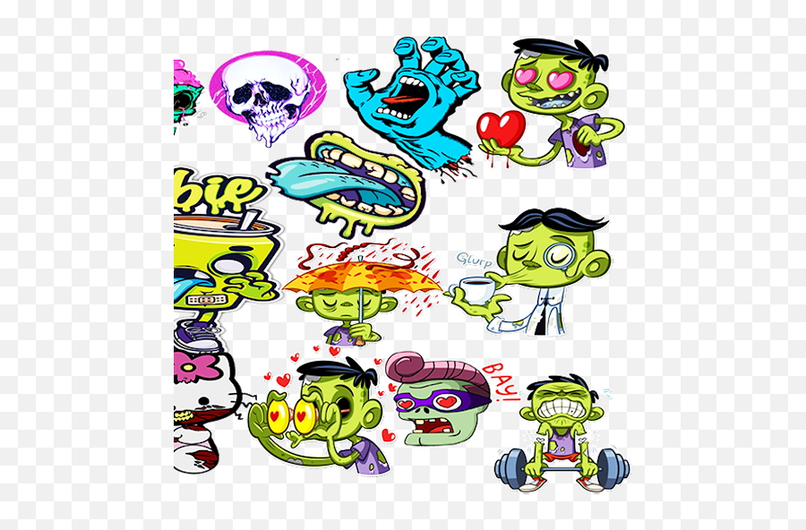 Zombie Stickers - Wastickerapps Apk Download Apkpureai Santa Cruz Screaming Hand Emoji,Is There A Zombie Emoji