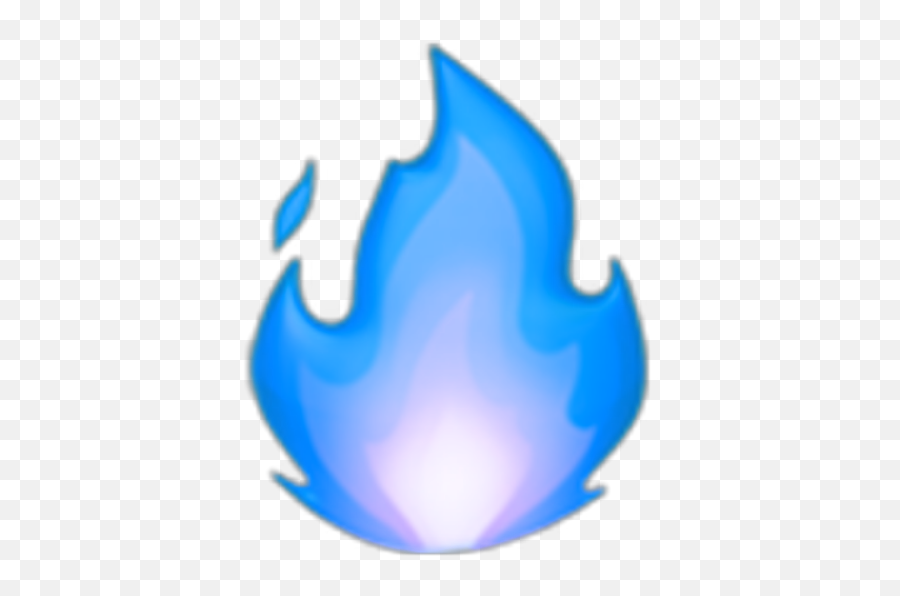 Blue Fire Bluefire Emoji Ios Sticker - Blue Fire Emoji Png,Fire Emoji Png