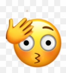 Emoji Woops My Bad Sticker - Pretend I Do Not See