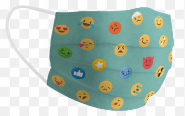 Emojis Cotton Face Mask Free Size Unisex - Serveware