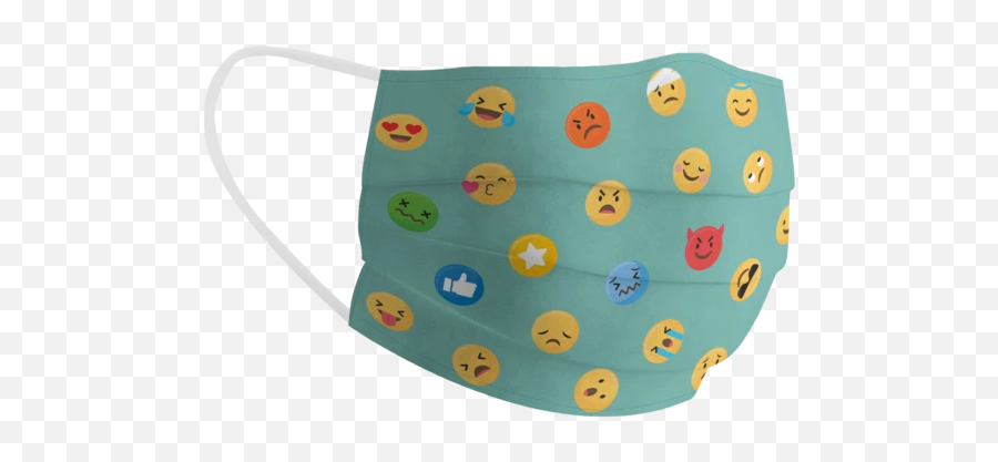 Emojis Cotton Face Mask Free Size Unisex - Serveware Emoji,Emoji Sweat Suits