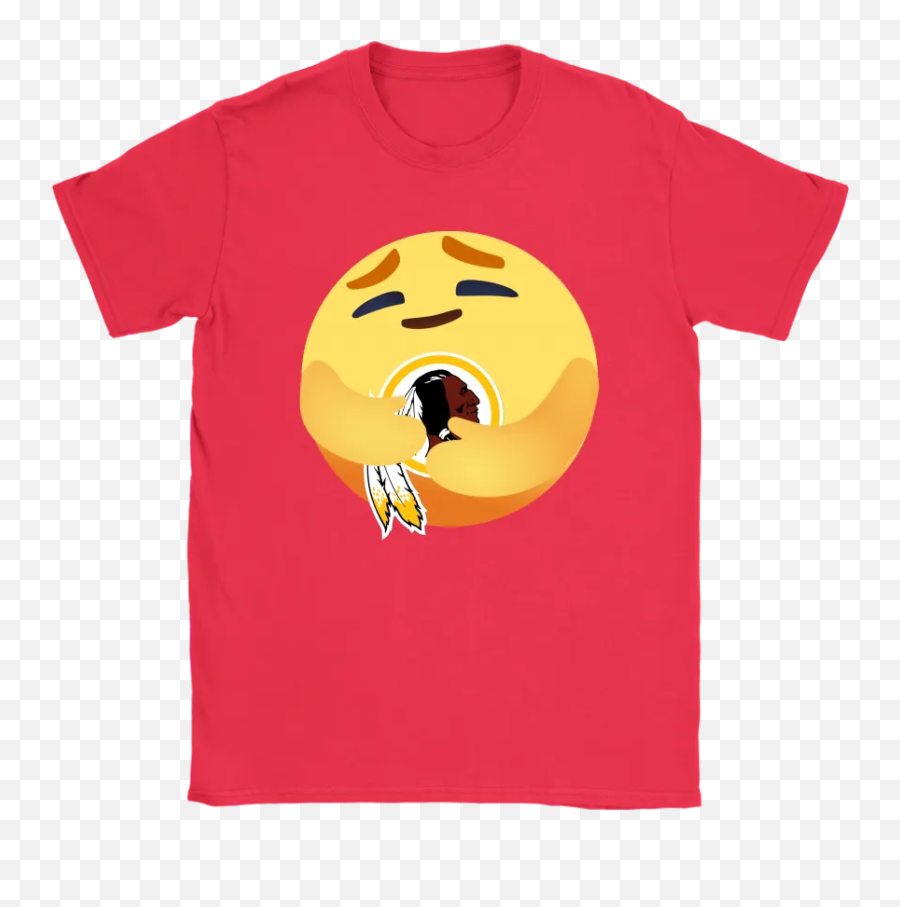 Love The Washington Redskins Love Hug Facebook Care Emoji Nfl Shirts - Funny Dallas Cowboys Shirts,Lean Emoji