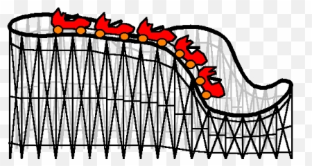 Rollercoast Sketches - Moving Roller Coaster Animation Emoji,Roller Coaster Emoji
