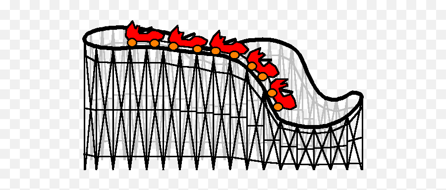 Rollercoast Sketches - Moving Roller Coaster Animation Emoji,Roller Coaster Emoji