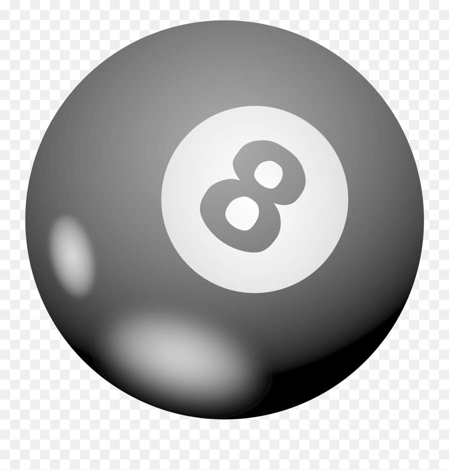 Clipart Ball Fortune Teller Clipart - Pool Balls Black N Emoji,Emojic 8 Ball