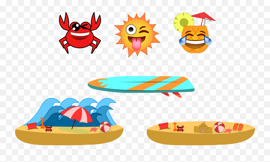 Summer Theme Emojis And Platforms For Android Game Jumpmoji - Clip Art,Crab Emoji